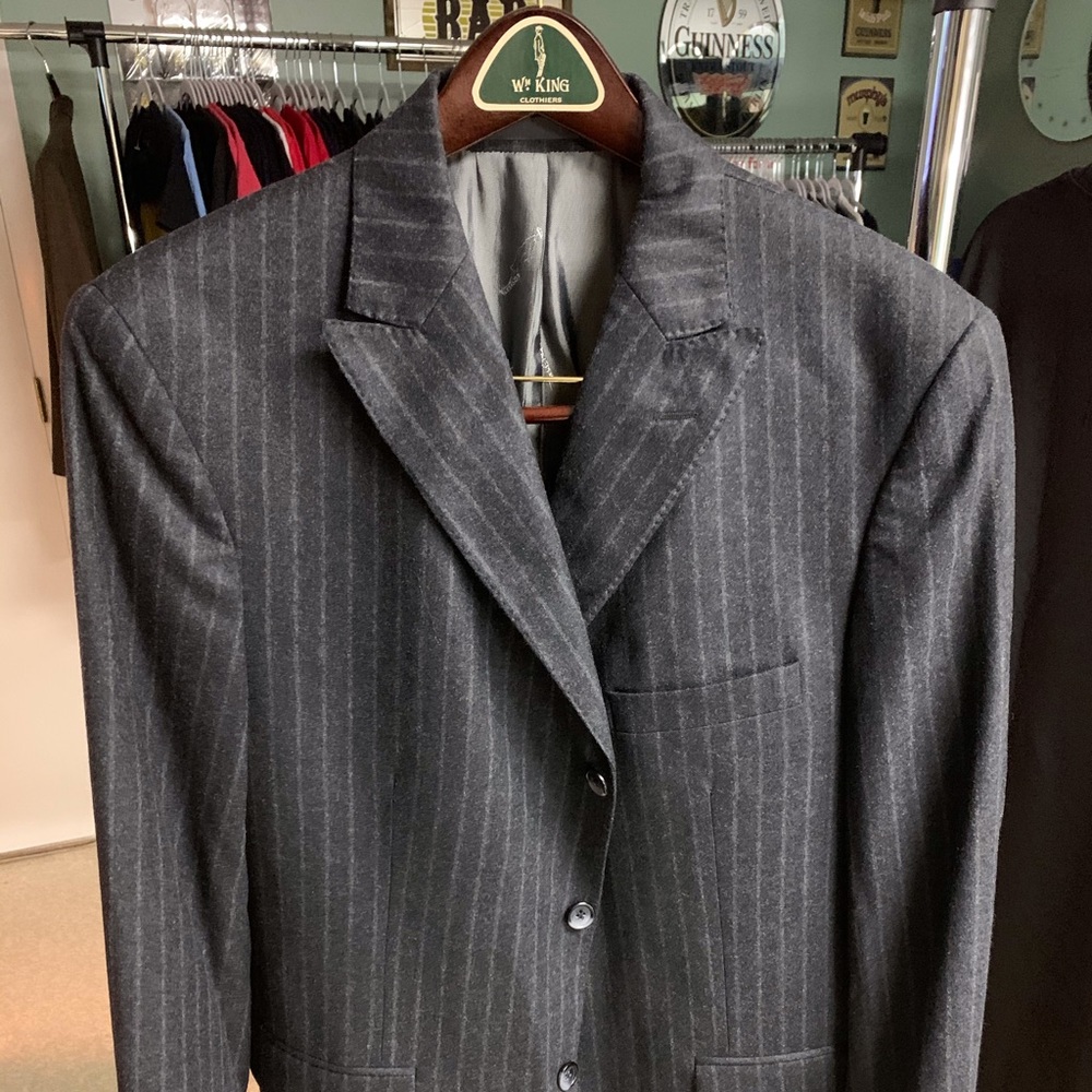 100% Wool Flannel Custom Suit